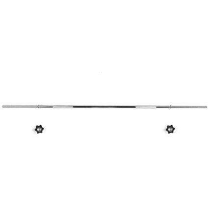Barre d'haltères chromée 200cm