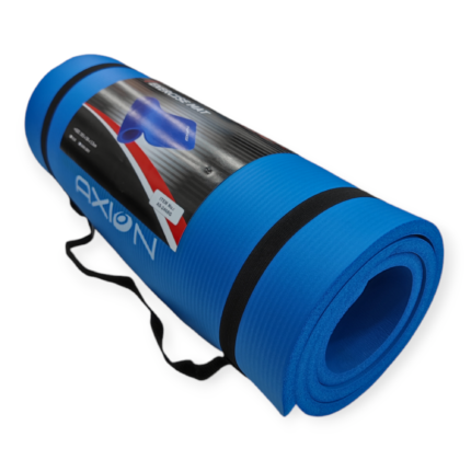 fitness yoga mat AXION 1.5CM blue